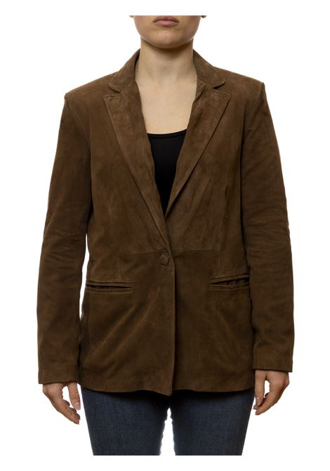 blazer camoscio moro PK BY PASKAL | 126CAM-FORESTA